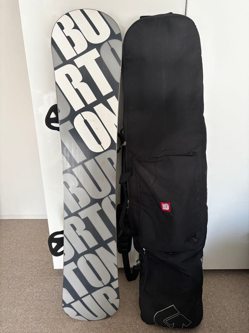 Burton スノーボード ケース&バインディング付き