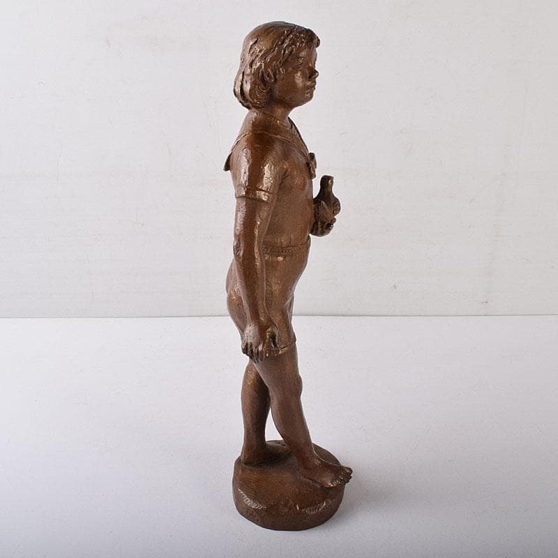 純作 ブロンズ像 少女像 置物 高さ約40cm 重さ約4.24㎏ VR8157H - メルカリ