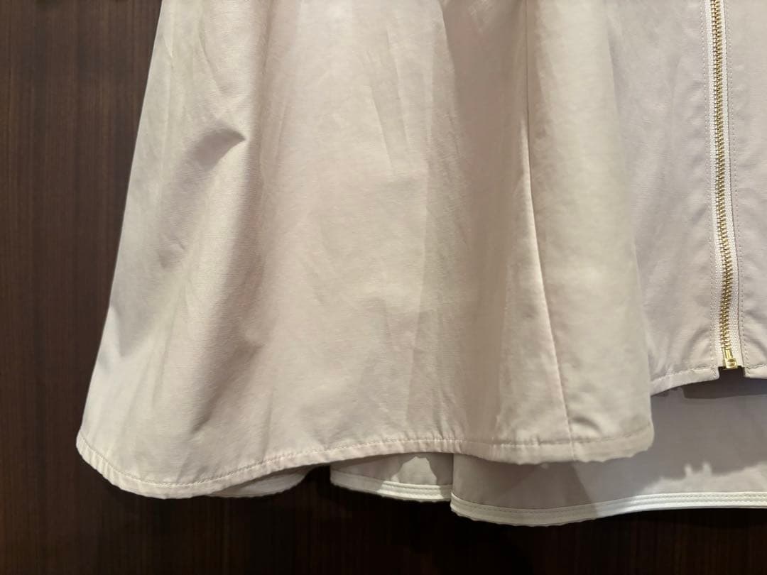 yori ビッグリボン　撥水　ロングパーカー　ベージュ　タグ付き　レインコート