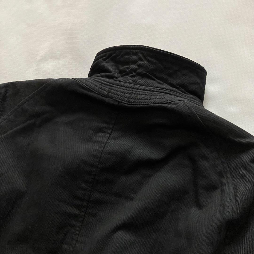 80's ISSEY MIYAKE ステンカラーコート チンスト ブラック