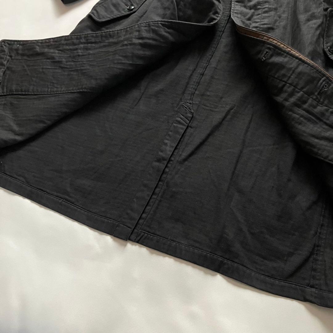 80's ISSEY MIYAKE ステンカラーコート チンスト ブラック