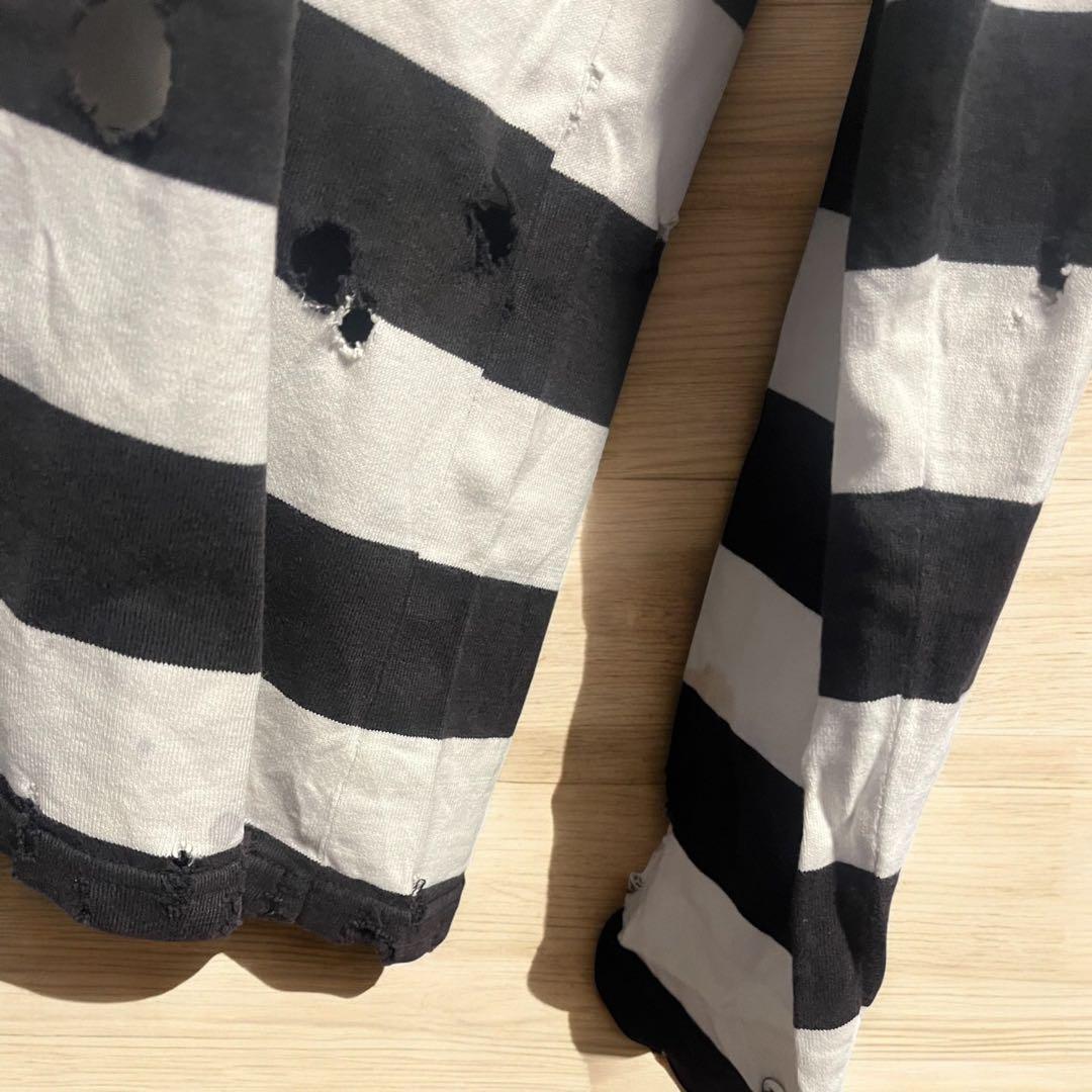 NUMBER (N)INE 02SS モダンエイジ期 ボーダー ルーズT - メルカリ