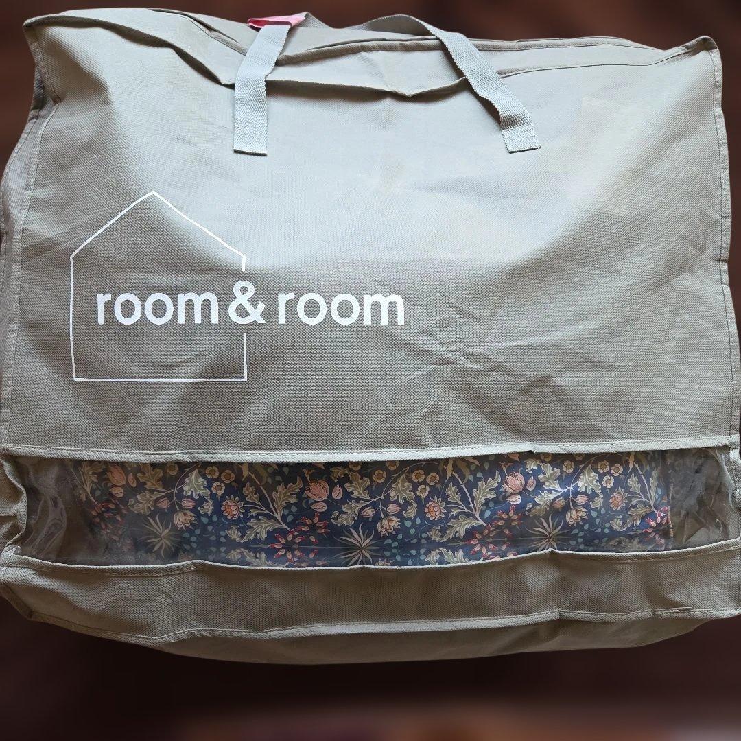 room&room 羽毛掛けふとん シングル ヒヤシンス ブルー ○羽毛掛けふとん シングルロング(150×210cm)ルナエス ブルー