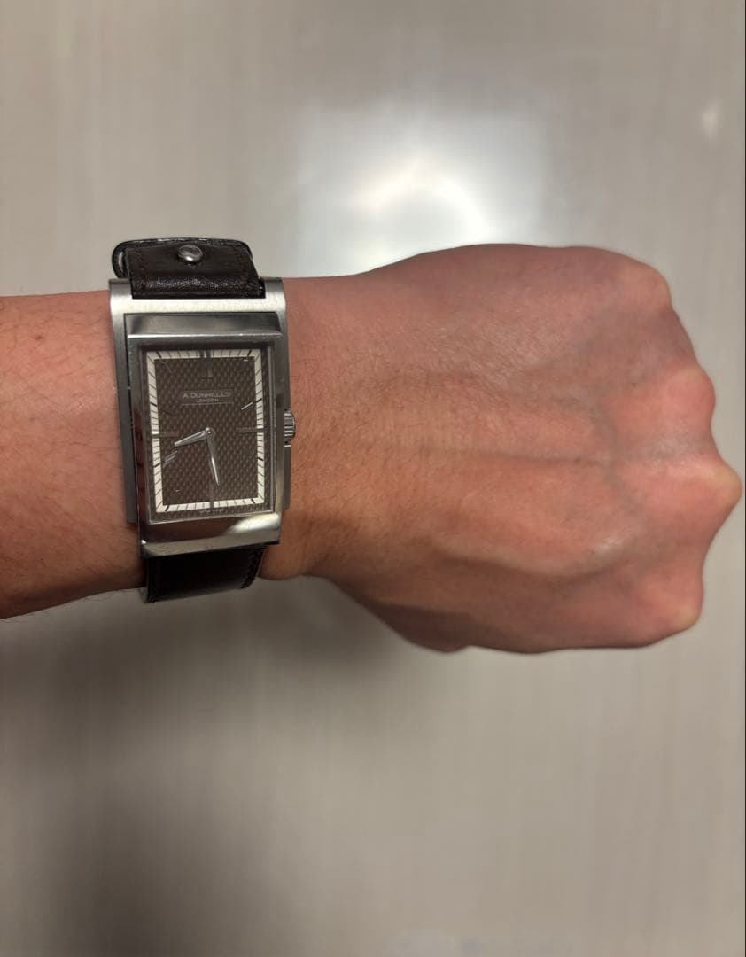 ダンヒル ドライビングウオッチ ウェイファー8035 ダークブラウン純正