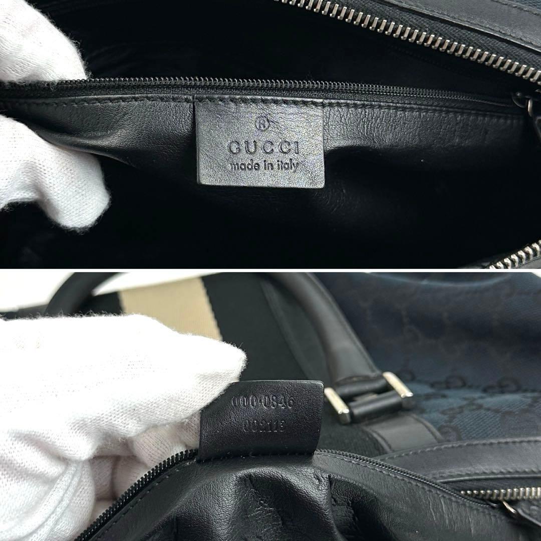 専用■グッチ ミニボストン シェリーライン パドロック GGキャンバス レザー