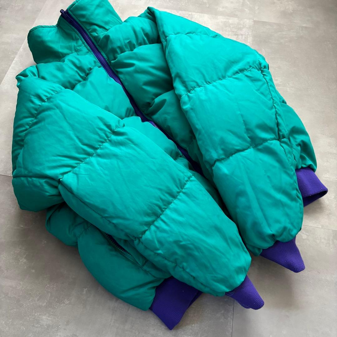 90s Columbia コロンビア ダウンジャケット パフ リバーシブル 肉厚