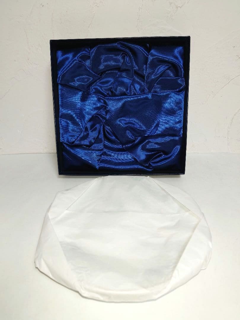 マイセンMEISSENオタフク100周年記念プレートペア お多福 ブルー