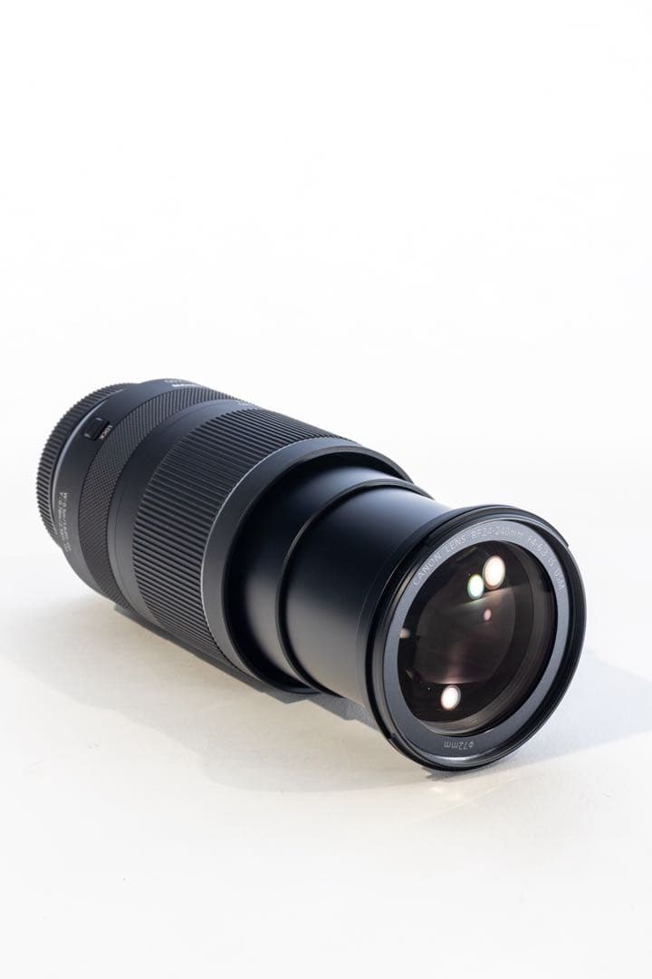 キャノン24-240ズームレンズ、レンズフード、円偏光フィルター、保護フィルター