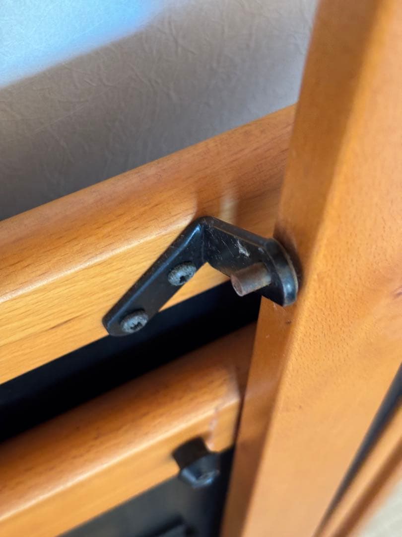 イタリア 木製 折り畳み キッチンワゴン 黒色天板 ホッパペドレッティ