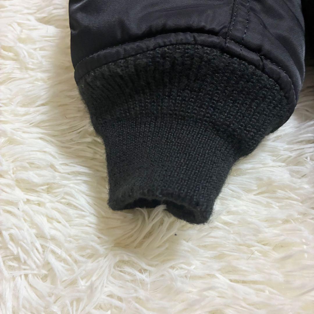 美品 AVIREX フライトジャケット アーチロゴ コマーシャルロゴ L 黒