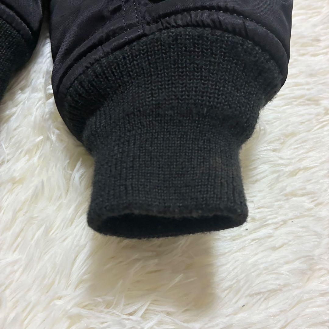 美品 AVIREX フライトジャケット アーチロゴ コマーシャルロゴ L 黒