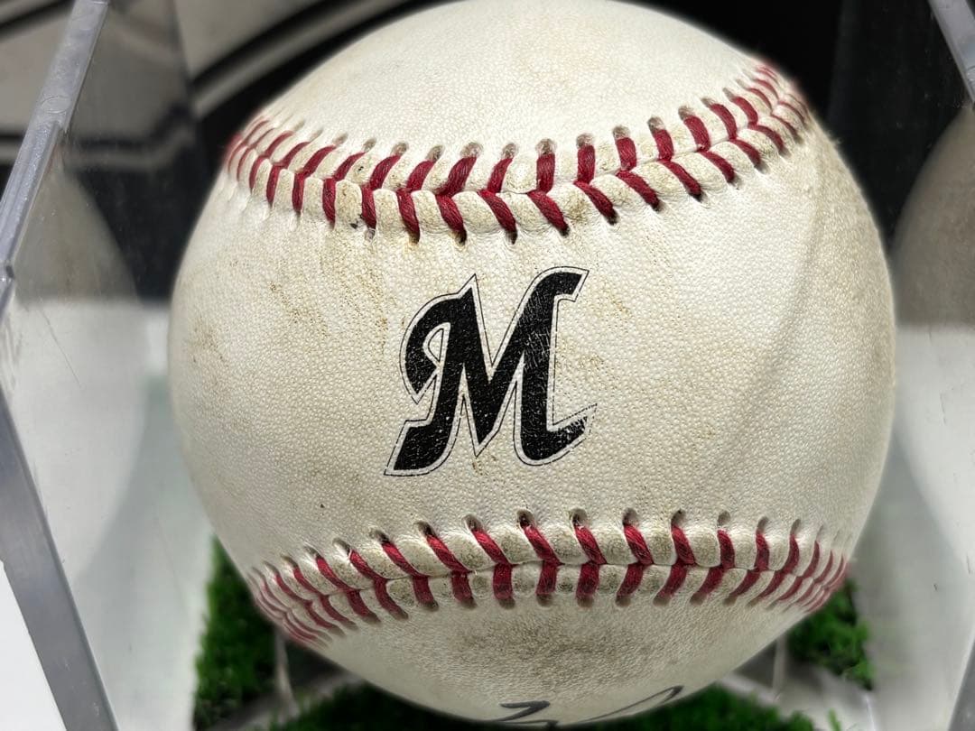 まるあき 千葉ロッテマリーンズ 17 佐々木朗希 直筆サインボール 練習球