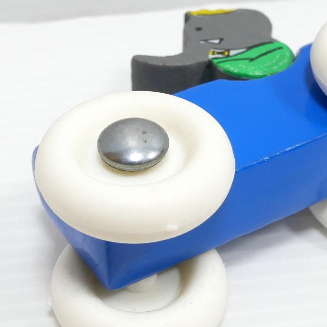 ぞうのババール」木製ミニカー（vilac社）フランス製 アンティークトイ