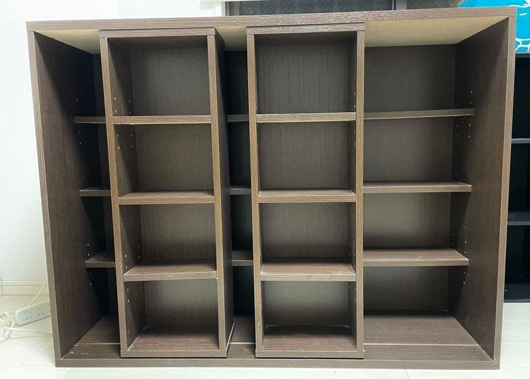 大容量　スライド　本棚　【たのメル便】