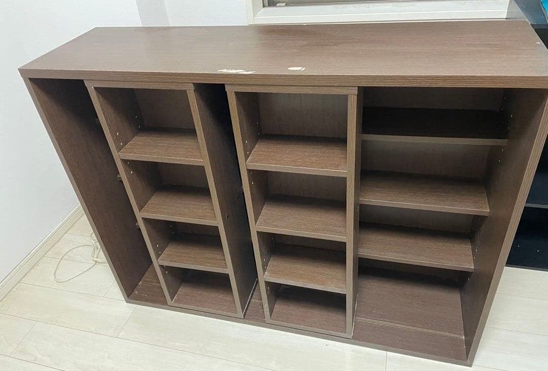 大容量　スライド　本棚　【たのメル便】