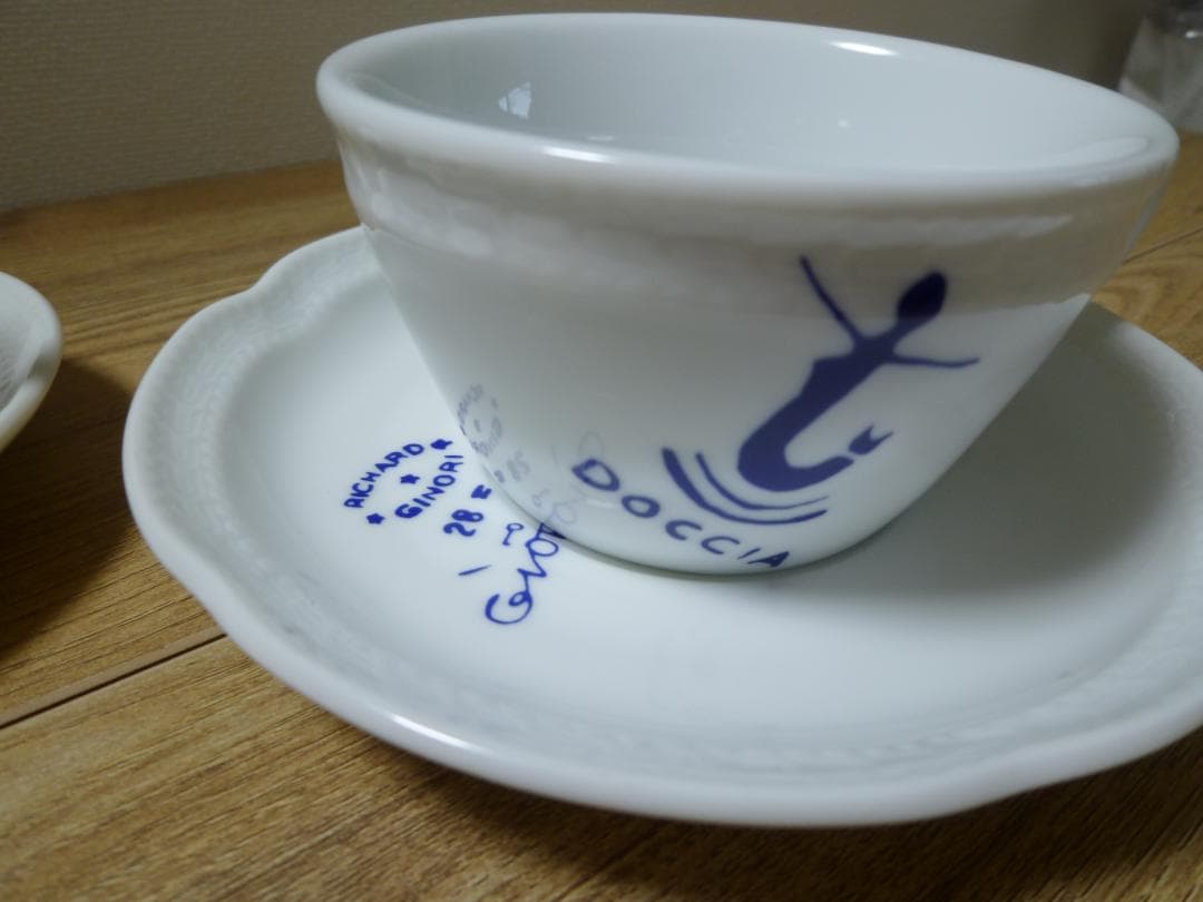 リチャードジノリ ボンジョルノ ティンブロ カップ＆ソーサー、2種