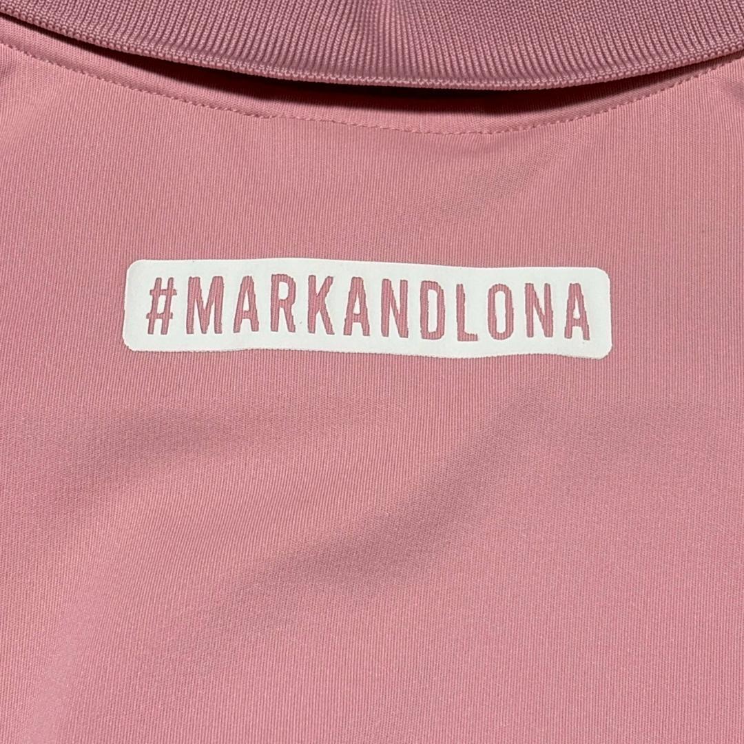 現行 MARK & LONA ピンク ポロシャツ GOLF ゴルフ 44 - メンズウェア最