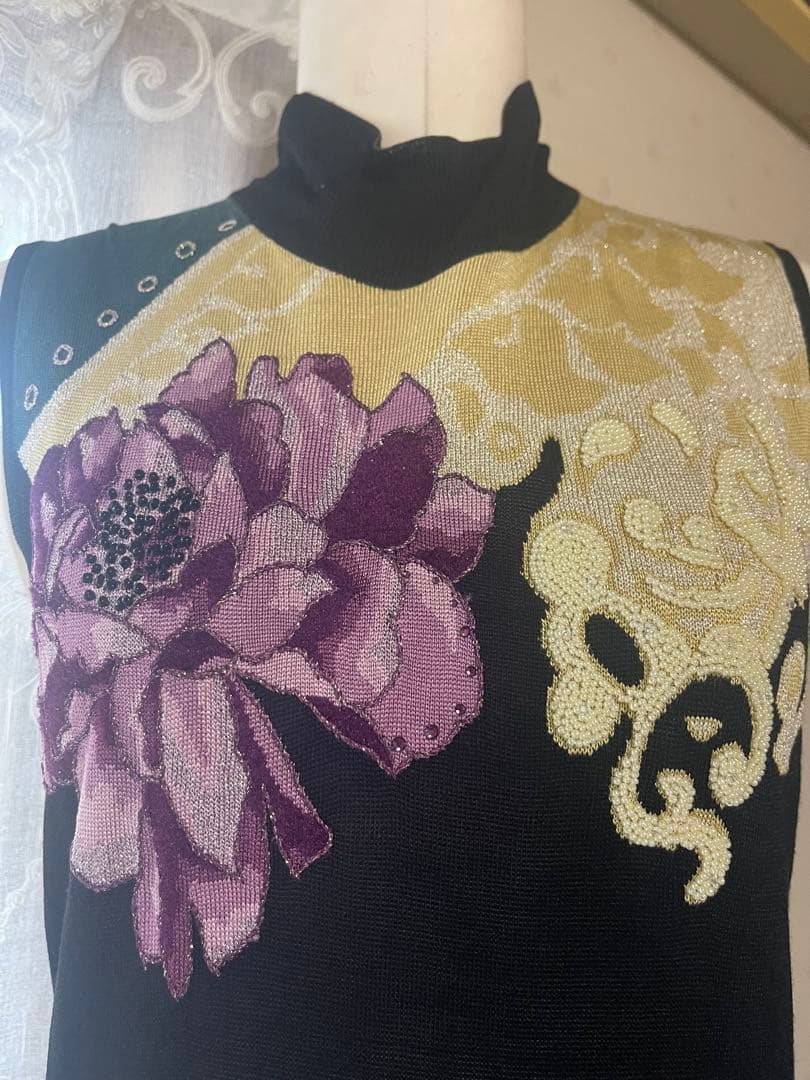 レオナール　　シルクタイトワンピース