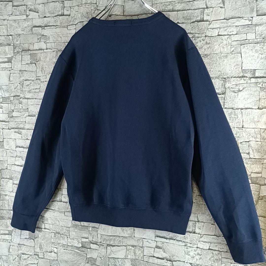 美品✨ポロラルフローレン スウェット トレーナー 現行 刺繍ロゴ ネイビー S