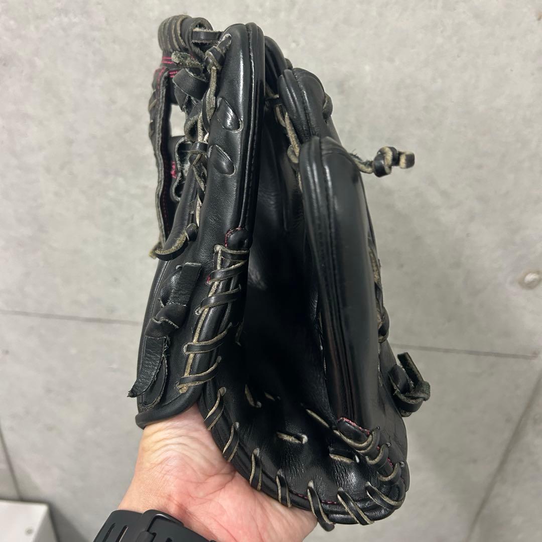 【即戦力美品】和牛JB 硬式内野手用グローブJB004S ブラック　中古美品