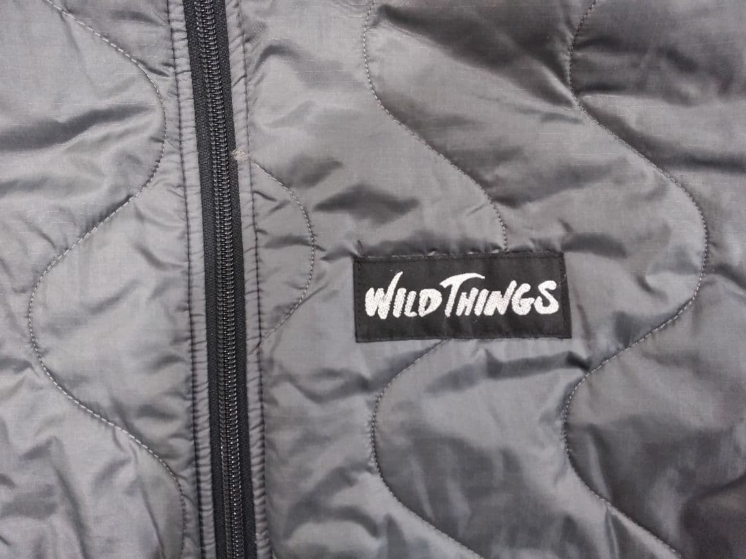 USA製 ワイルドシングス プリマロフト L ブラック×グレー