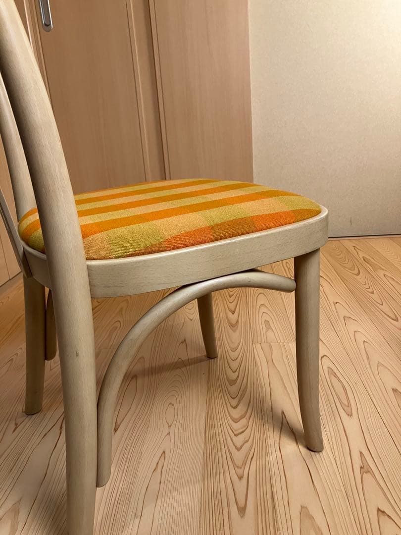 秋田木工　ダイニングチェア　張替え済　北欧　国産ビンテージ　ブランド家具