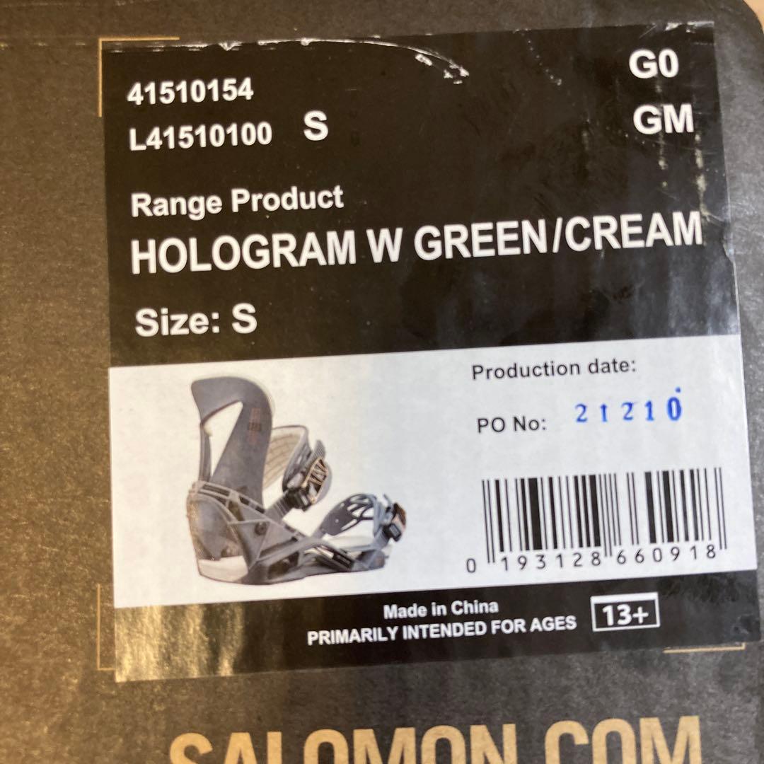 SALOMON HOLOGRAM W ホログラム ビンディングS