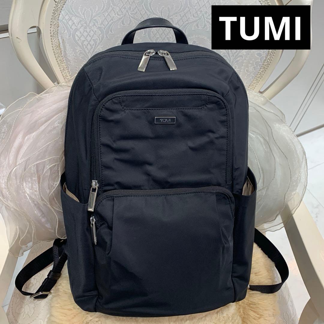 ☆美品☆TUMI ナイロン バックパック リュック ブラック 軽量 レディース