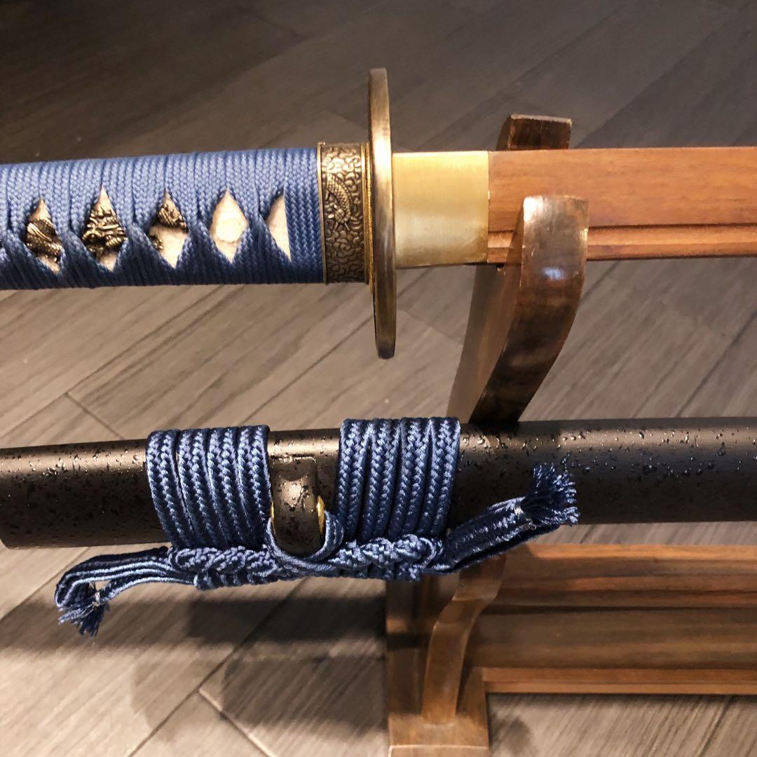 希少品　高級模造刀　ローズウッド　木刀　鞘付き木刀　拵え　高級居合刀　刀剣武具