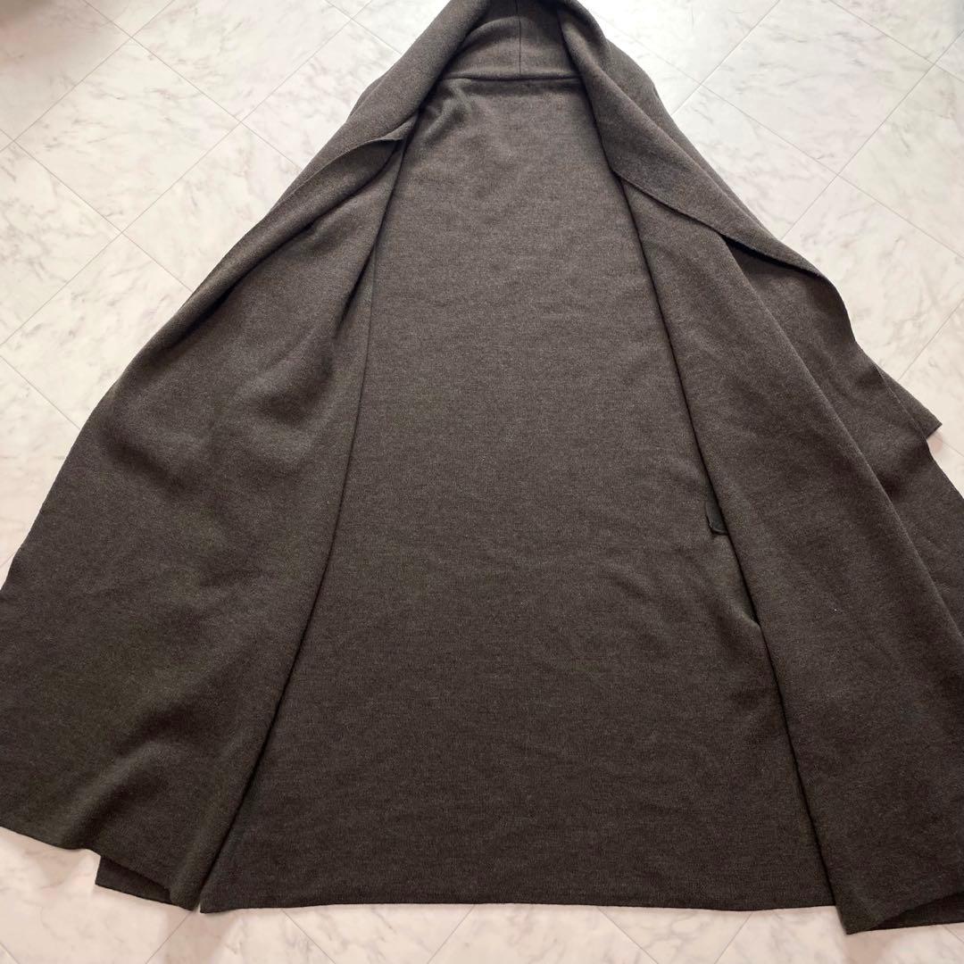 美品✨MUSE ドゥーズィエムクラス　スムースニットガウンコート　ブラウン