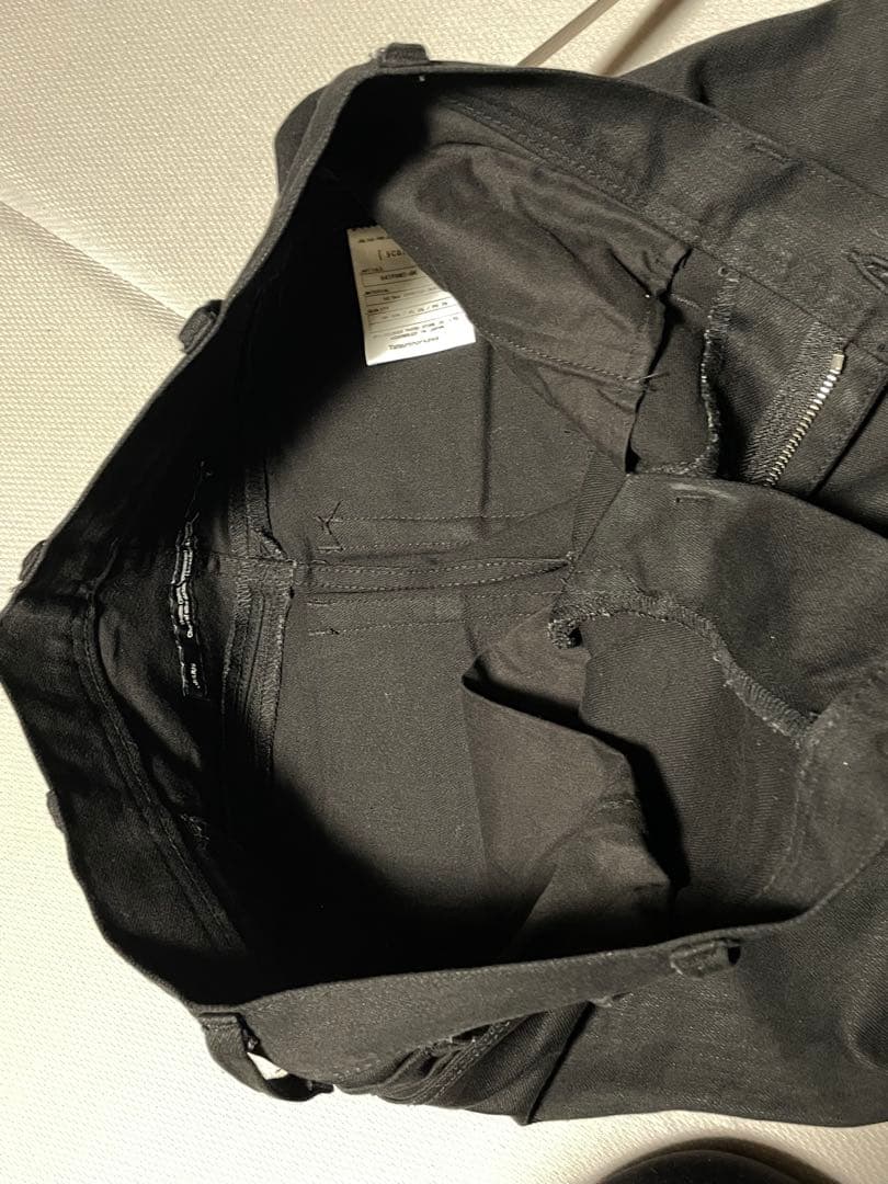 JULIUS 24SS ストレッチ スキニーデニム 黒 size1 定番型 美品