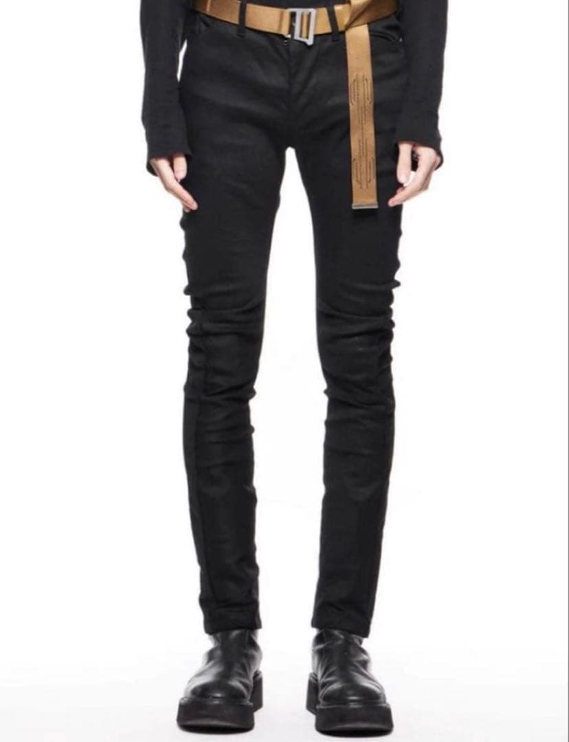 JULIUS 24SS ストレッチ スキニーデニム 黒 size1 定番型 美品