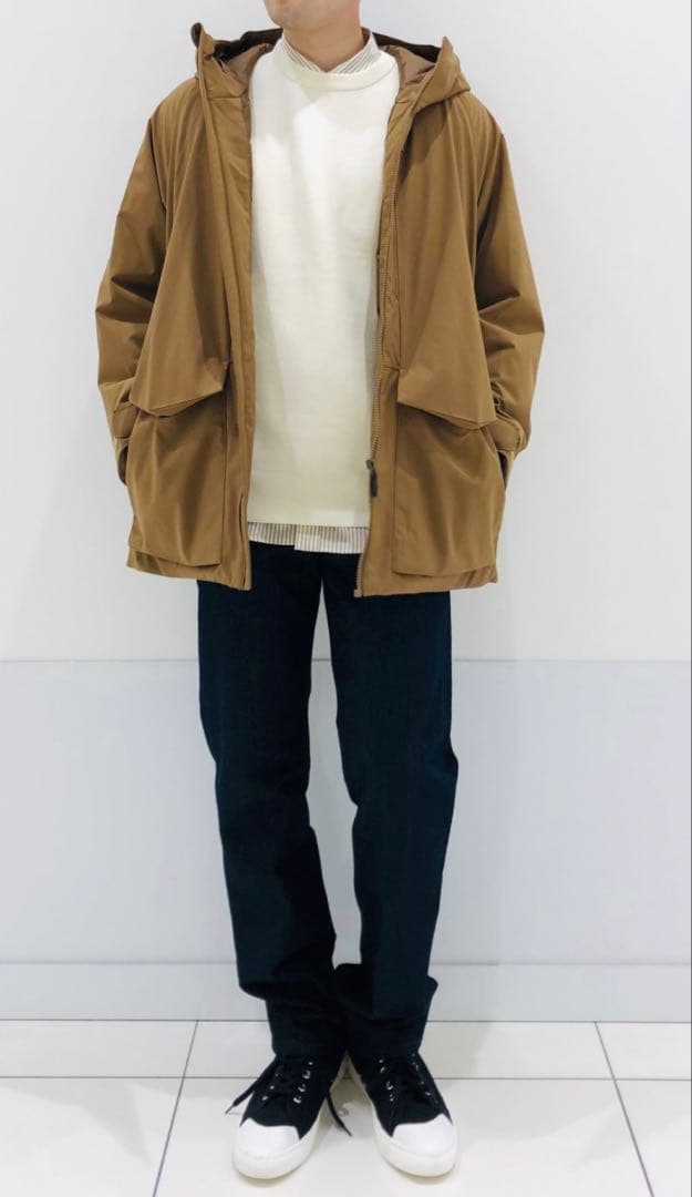 ◼︎新品　UNIQLO ユニクロ　ハイブリッドダウンパーカ　brown Lサイズ
