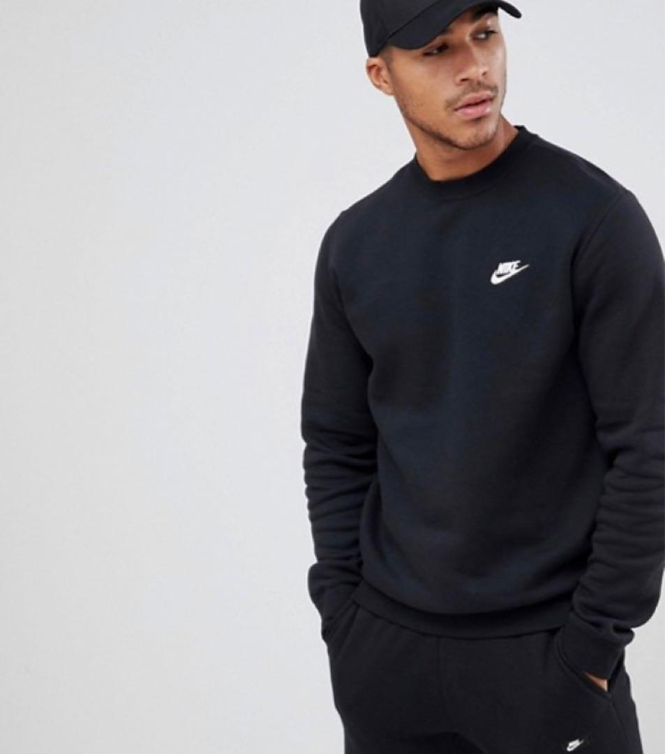 新品 NIKE セットアップ トレーナー&ジョガーパンツ ブラック S 送料無料