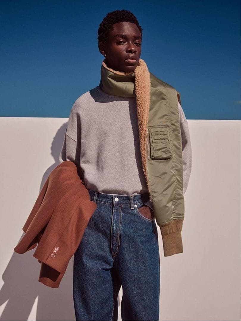 SOFTHYPHEN MA-1 STOLE GLOVE マフラー オリーブ - メルカリ