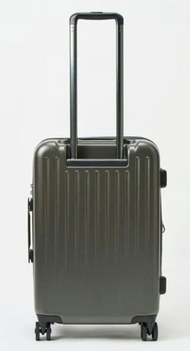 匿名 1回使用 FILA 拡張 キャリーケース 濃グレー 4輪 47(52)L