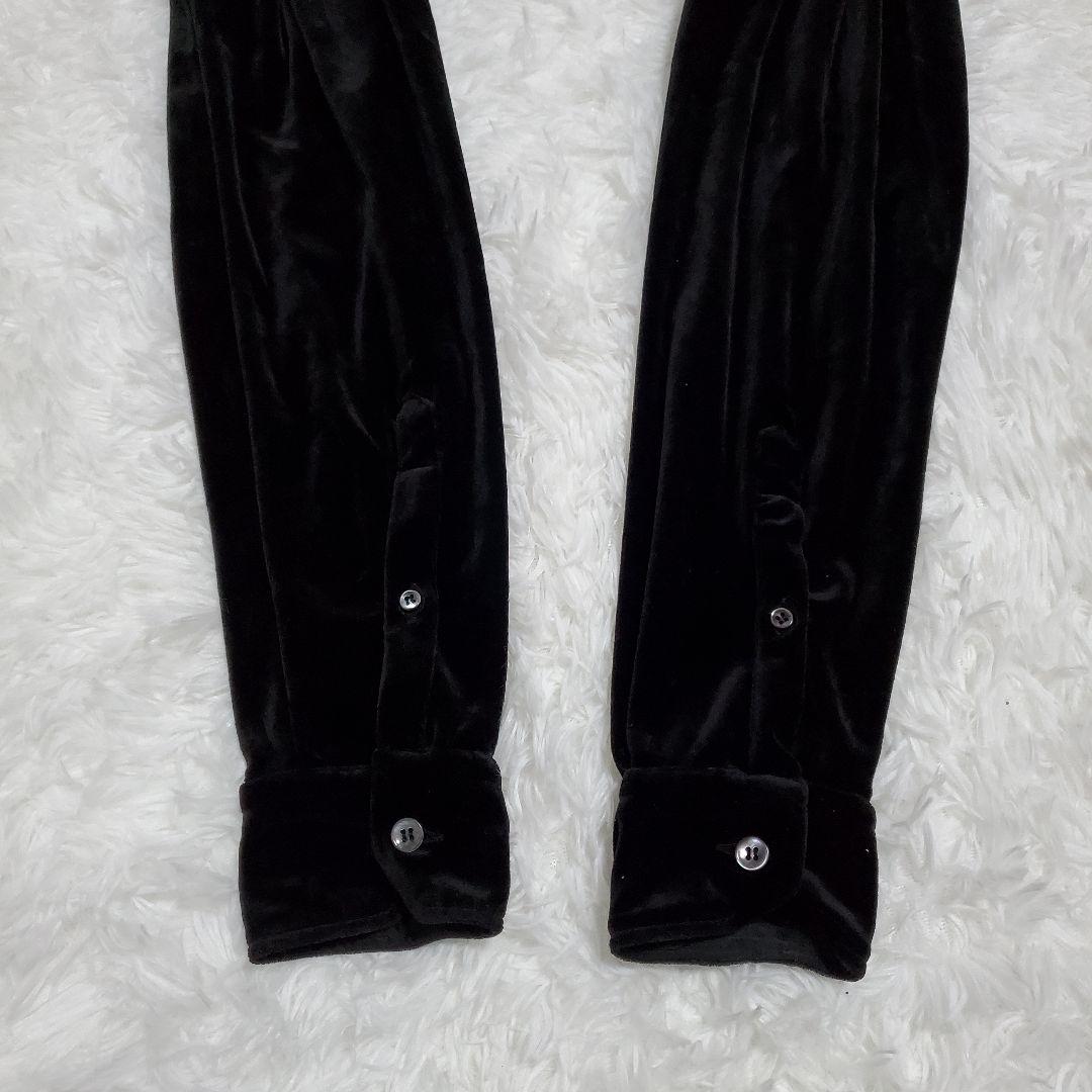 希少✨GIORGIO ARMANI ベロアシャツ　シルク ファラ・フォーセット様