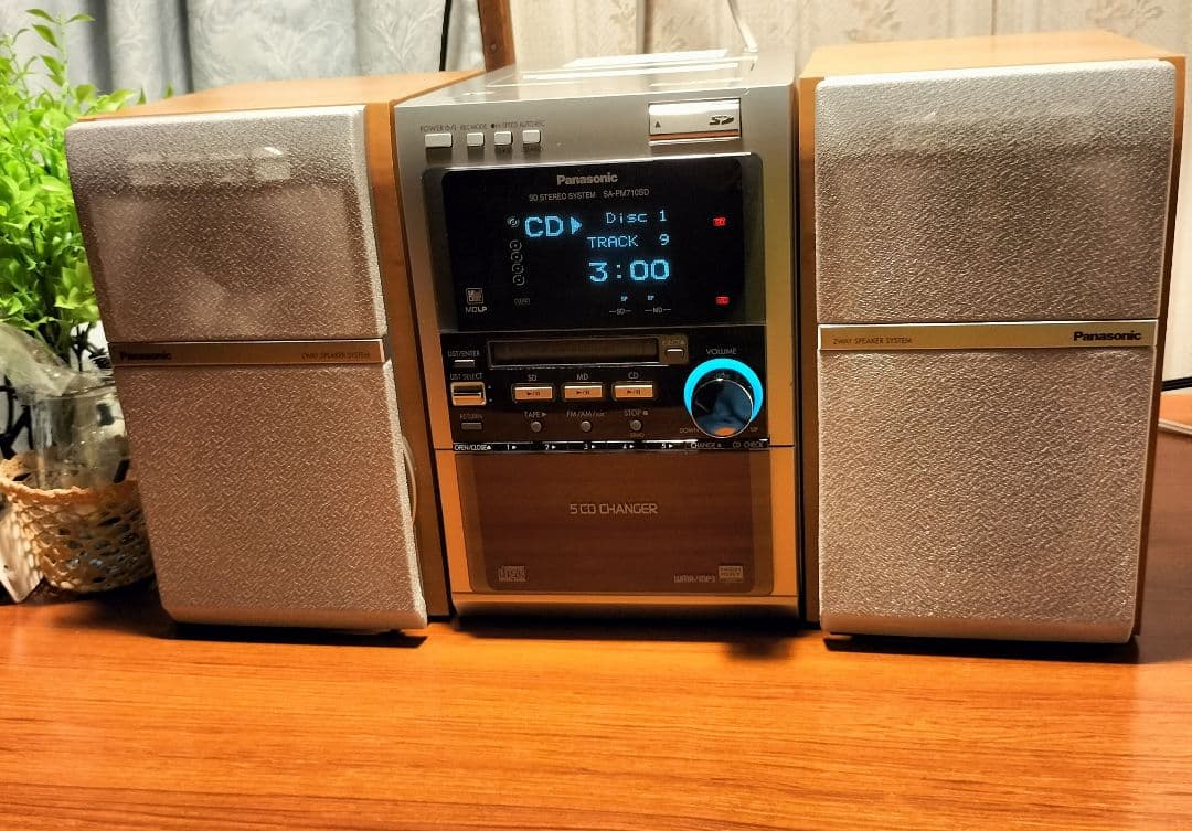 panasonicミニコンポSA-PM710SD取扱い説明書リモコン付き