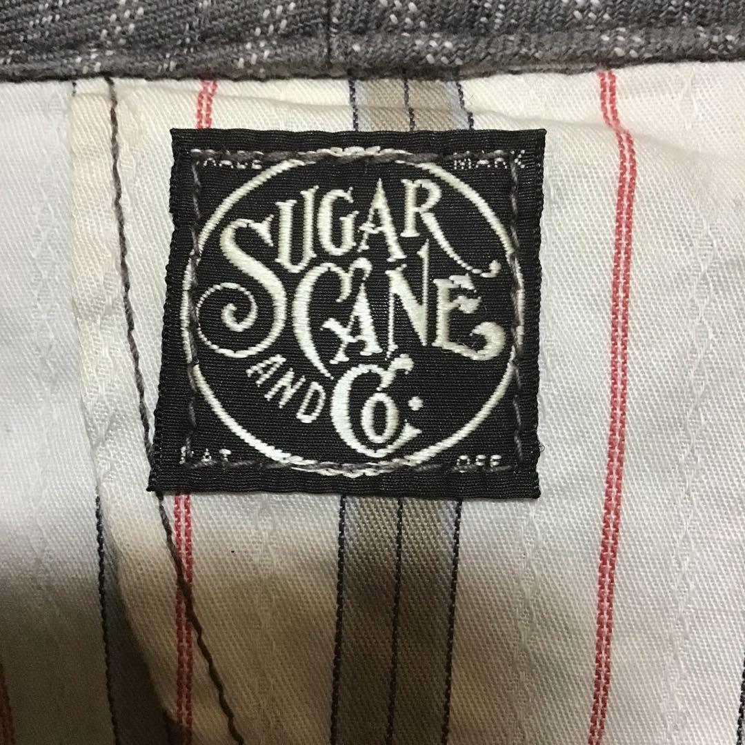 シュガーケーン　フィクションロマンス　ストライプ　カバーオール　３８　グレー