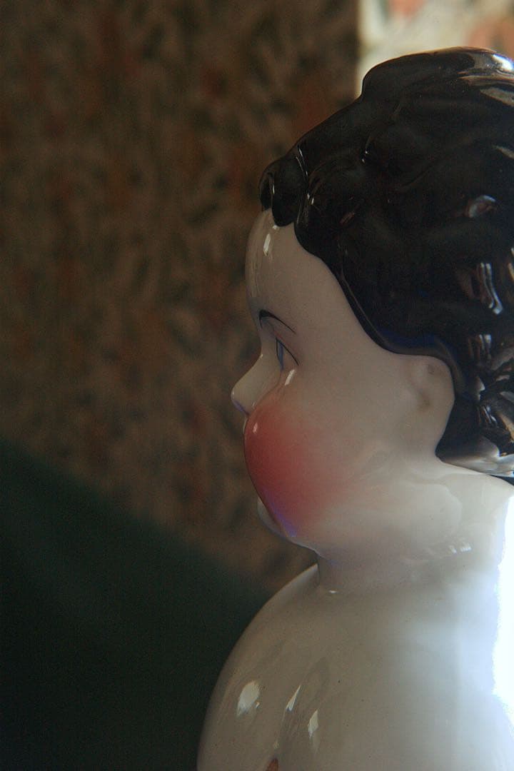 アンティーク チャイナヘッドドール 1880年頃 人形 ドイツ製 ビスクドール