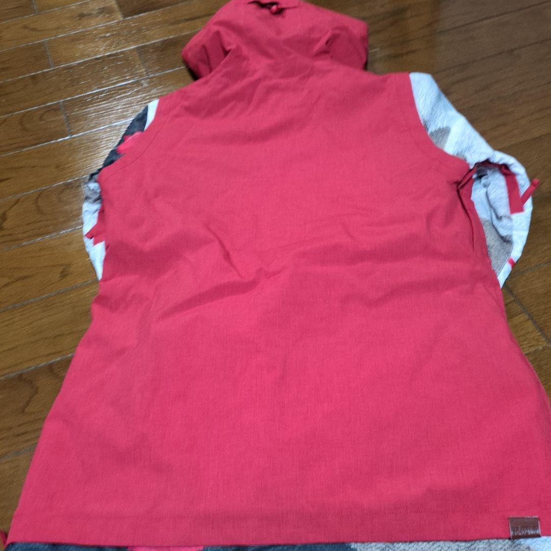 ROXY　スノボウェア　上下セット　Ｍ　レッド　イエロー　ロゴ