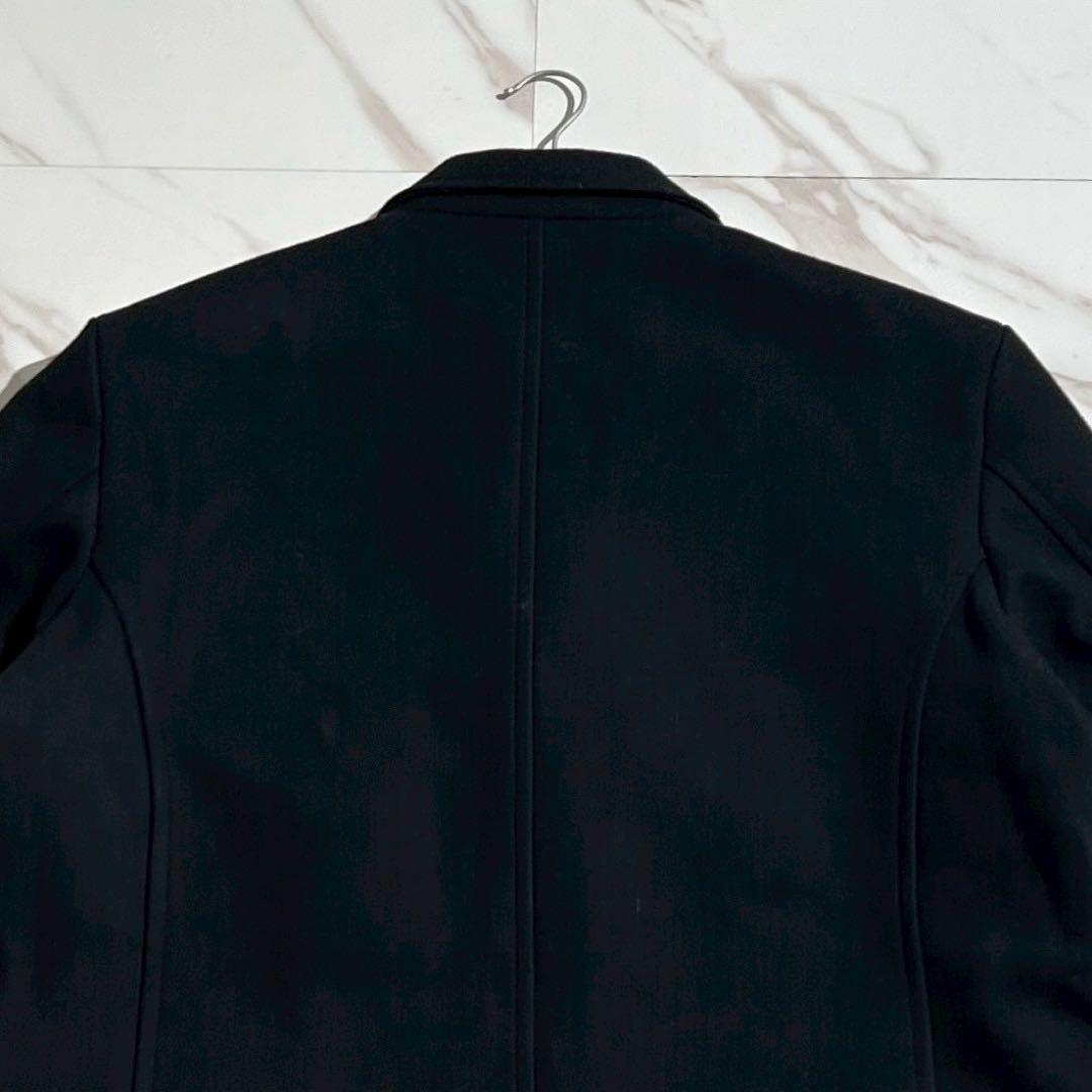 【美品】ディーゼル チェスターコート Lサイズ 切りっぱなし加工 ウール 黒