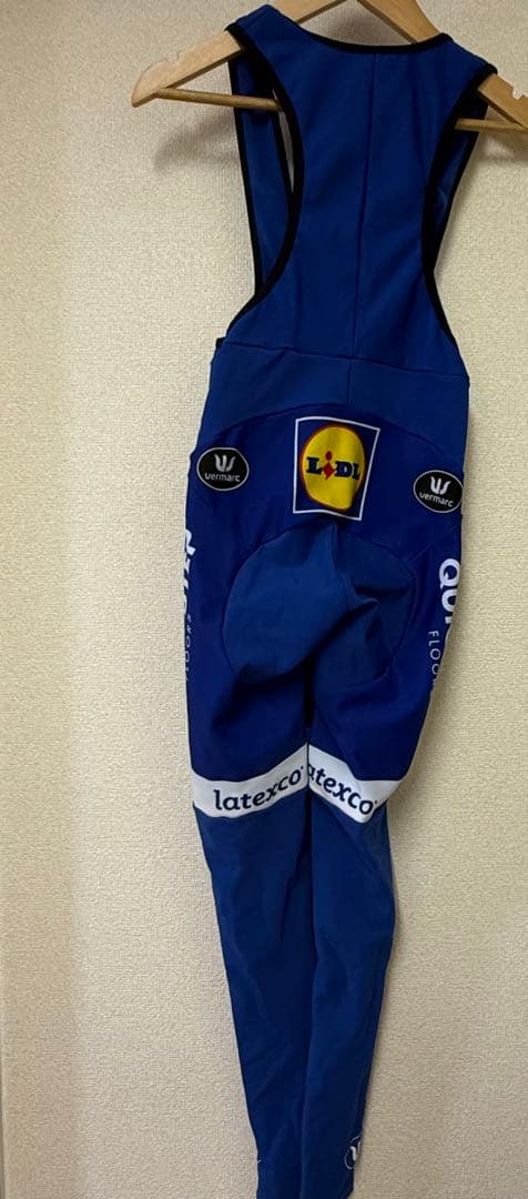 選手支給品 ドゥクーニンク・クイックステップ ビブタイツ サイズXS 裏起毛