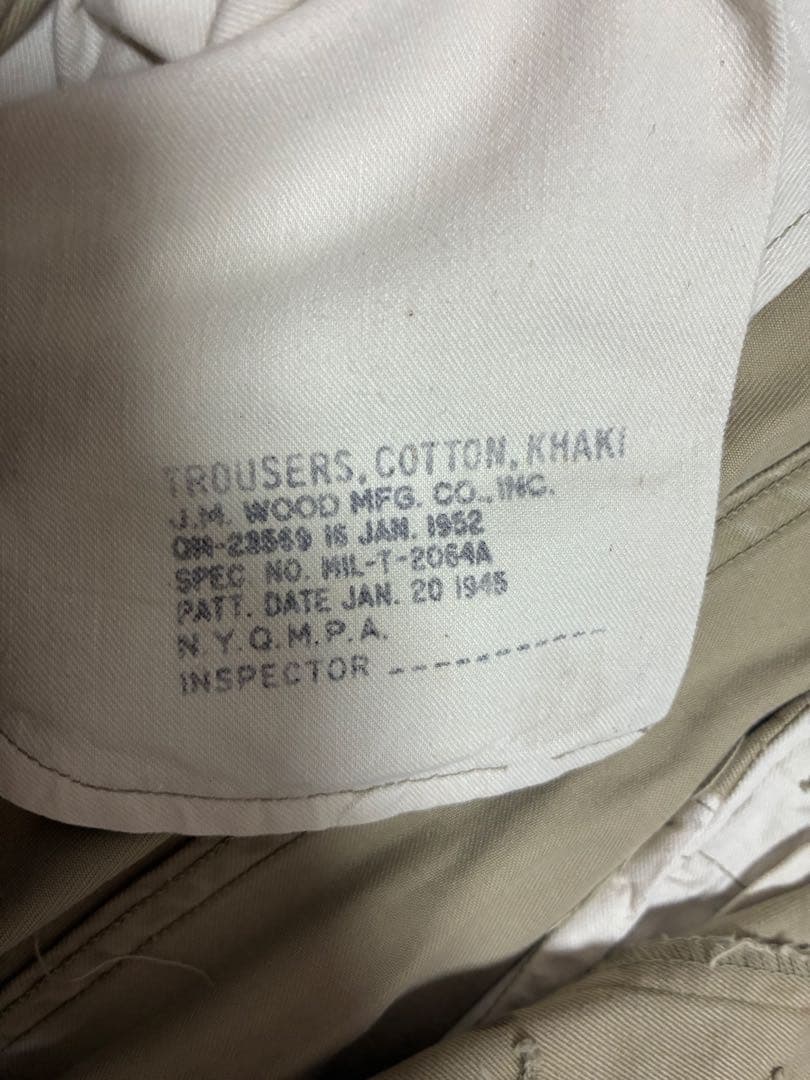 ヴ*き様 40s US.ARMY アーミーチノ M-45 PWステッチ ヴィンテ - メルカリ