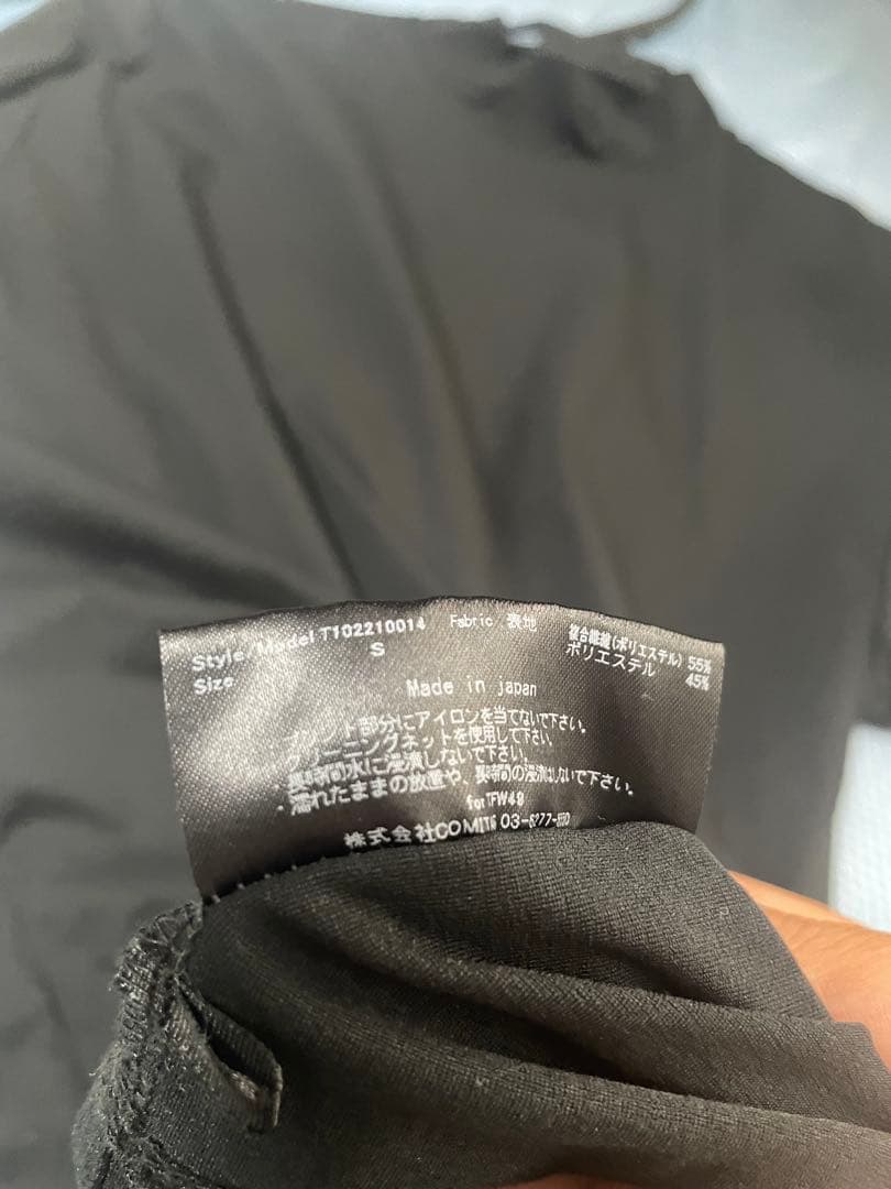 TFW49 モックネックTシャツ　ブラック　 Sサイズ