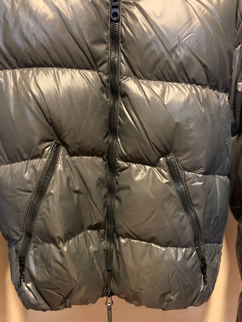 本物美品ドゥベチカDUVETICAフードダウンジャケットフルジッパーグレー48