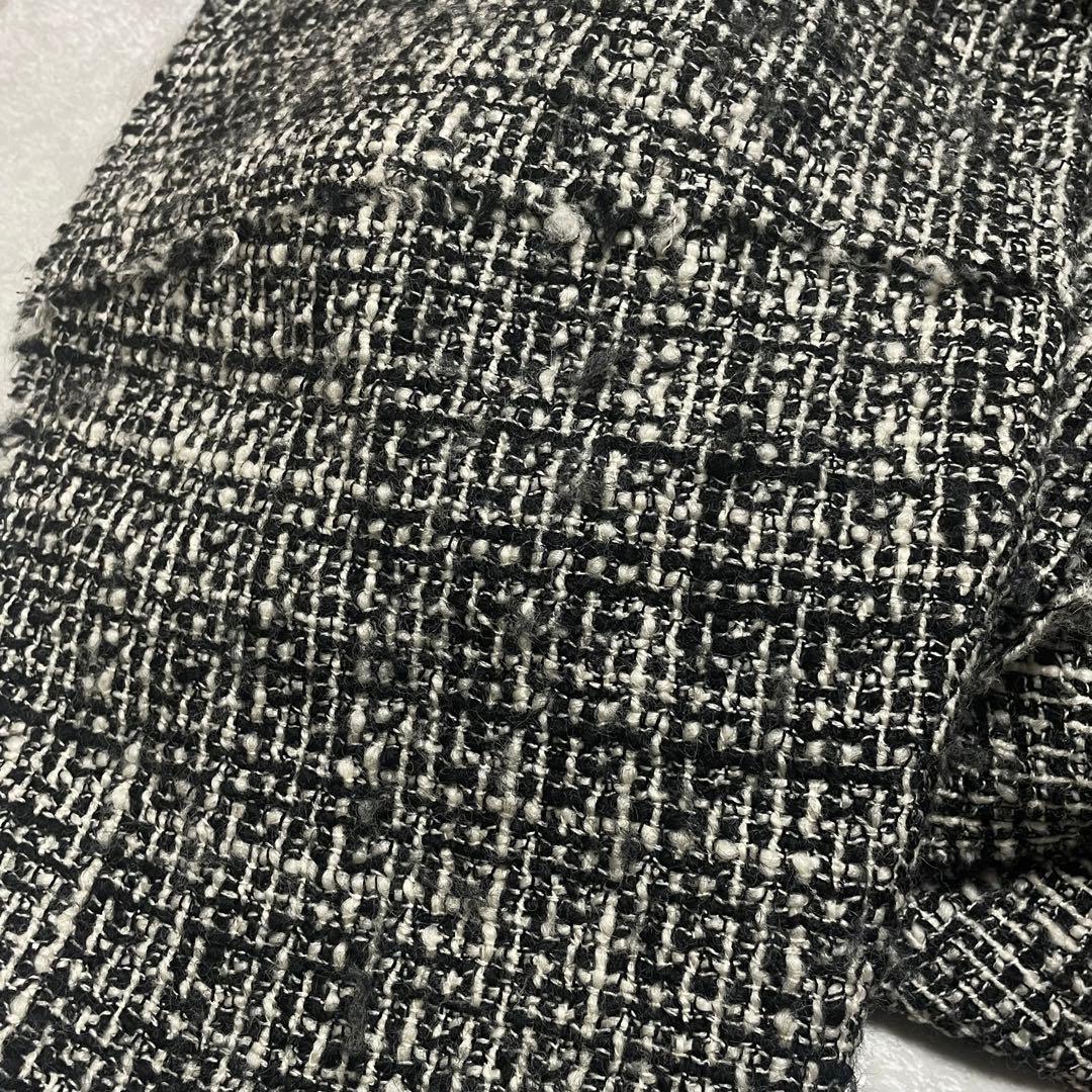 ジャケット・アウター louren stand collar tweed coat