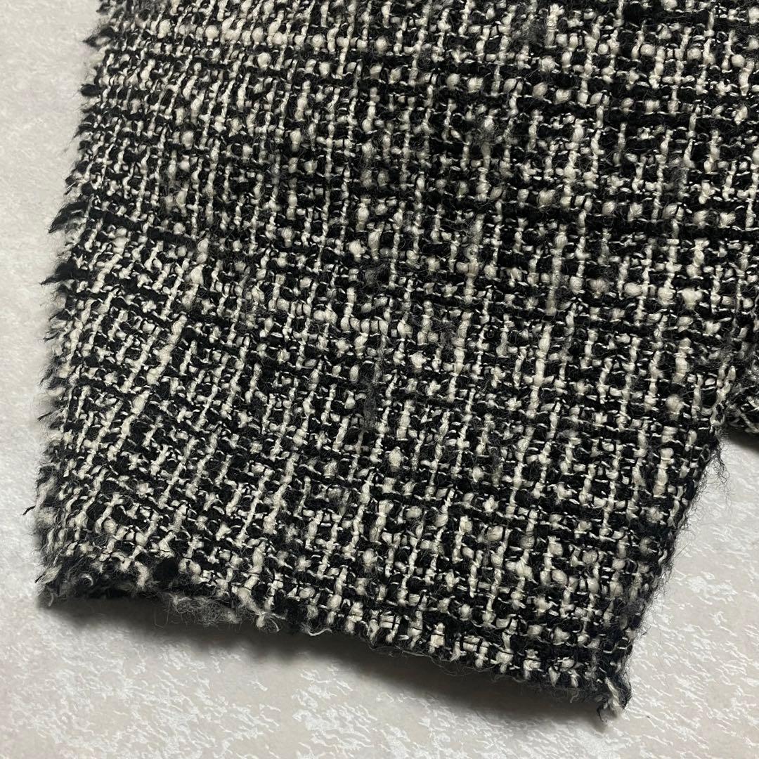 ジャケット・アウター louren stand collar tweed coat