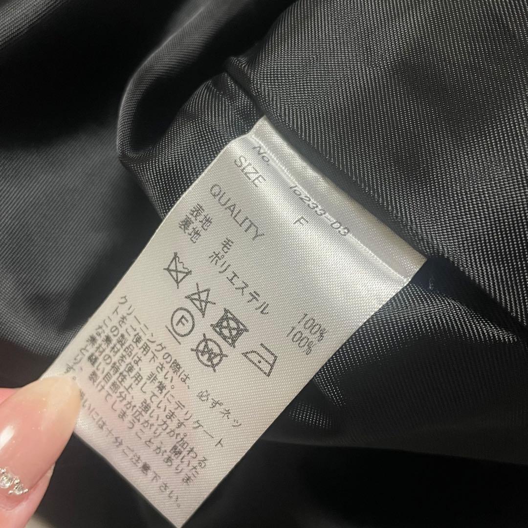 ジャケット・アウター louren stand collar tweed coat