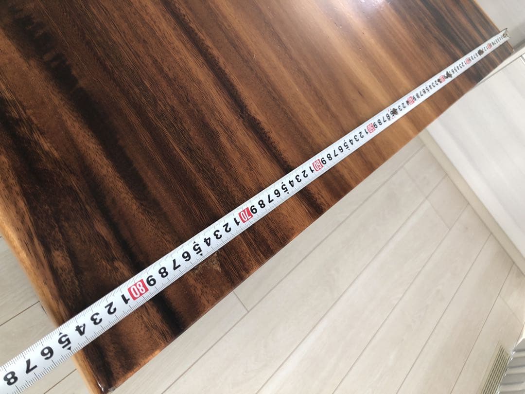 希少 一枚板　モンキーポッド　ダイニングテーブル　脚なし　木製